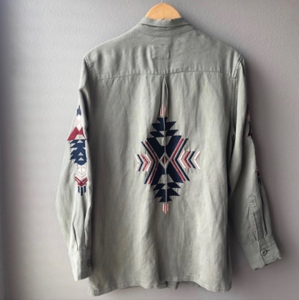 {RAILS} ELLIOTT JACKET + SAGE AZTEC + XSMALL